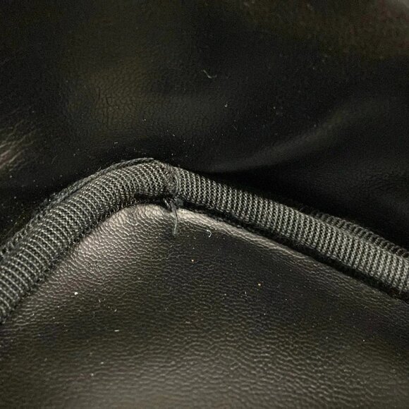 Auth CHANEL - A01997 Black Calfskin Vanity Bag Gold hardware - Picture 16 of 16